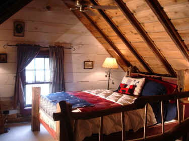 Interior view of The Cabbin at The Cothren House Historic Estate
